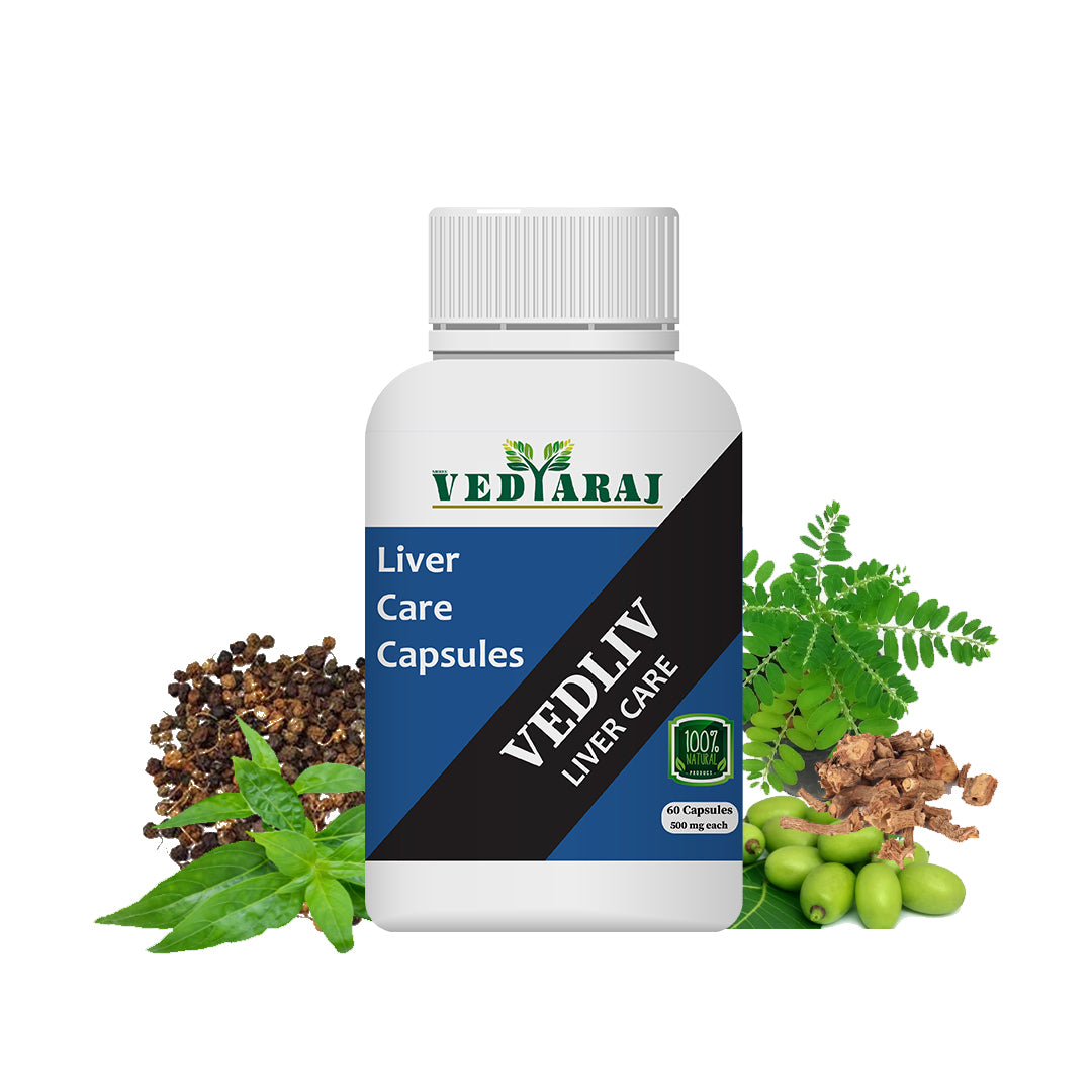 Vedliv Ayurvedic Capsules for Liver Detoxification | Pack of 60 Capsules